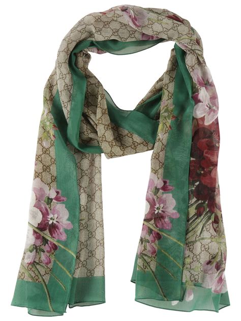 gucci floral bloom scarf|gucci scarf on sale.